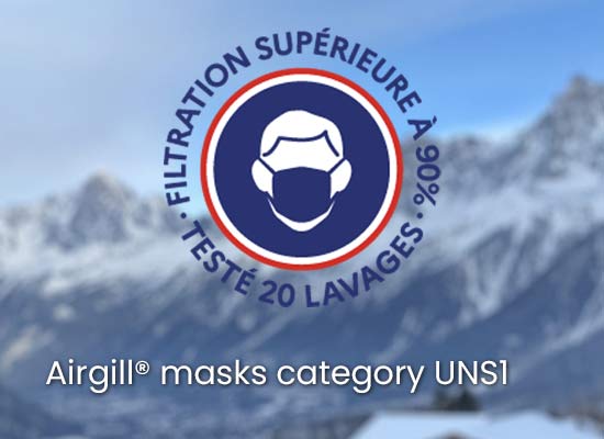 masques Airgill® grand public de catégorie UNS1 